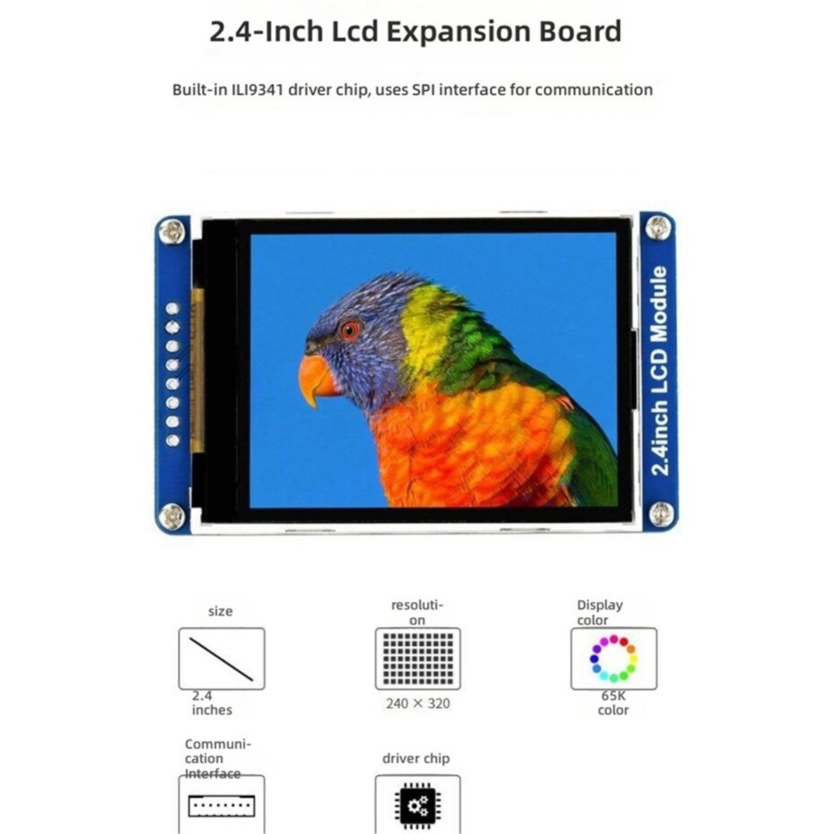 Ili9341 - 2,4-дюймовый ЖК-дисплей 240x320, универсальный, 65K RGB,