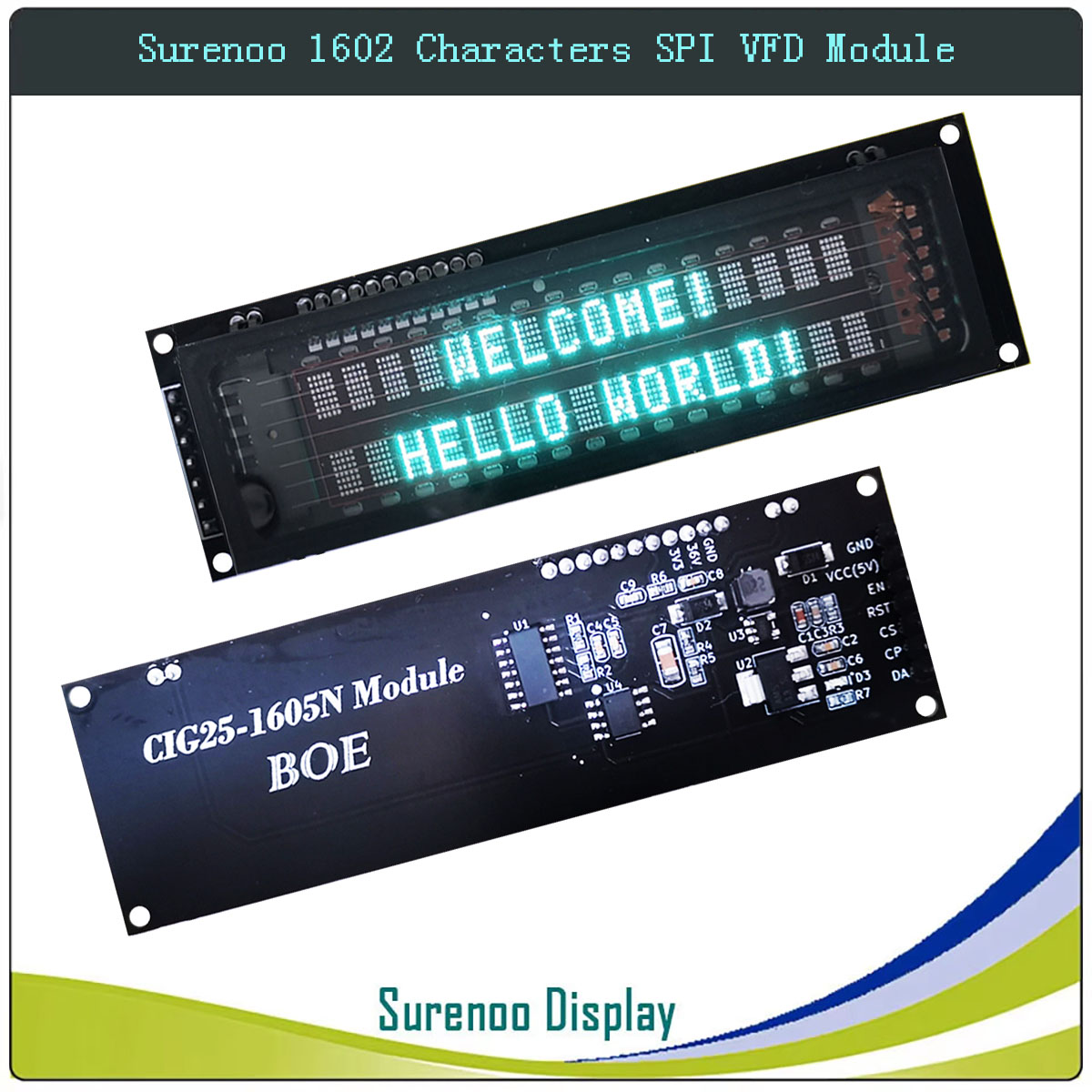 Oled Display 0.96 - Дисплейный модуль Surenoo 7P Serial SPI
