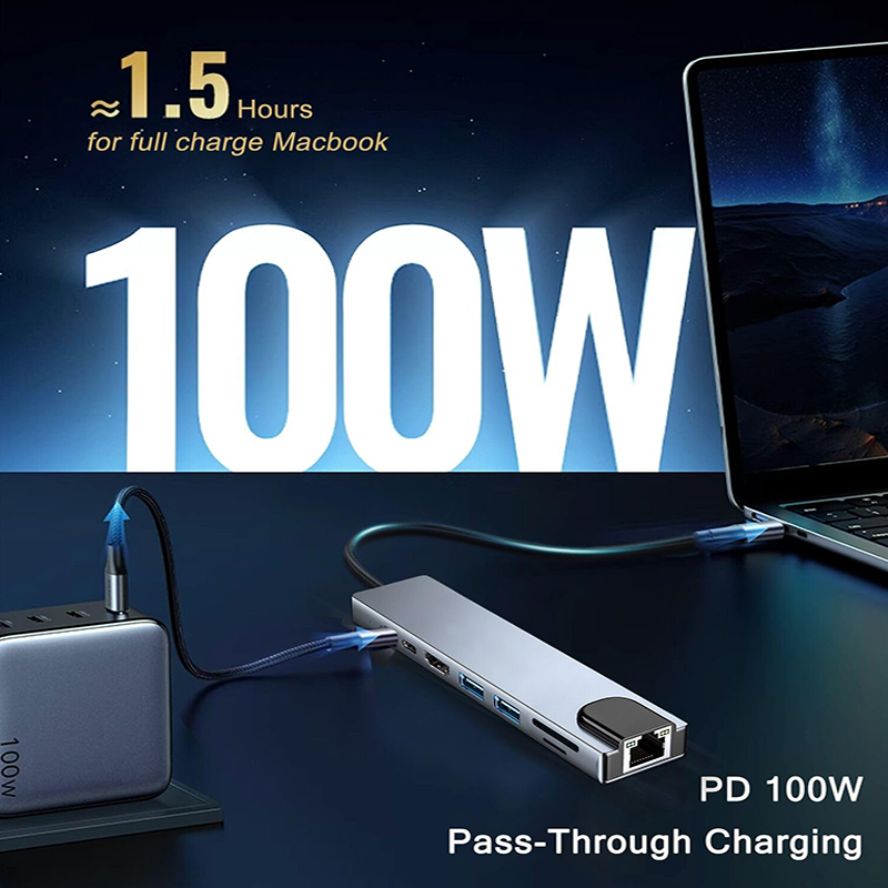 8 в 1 USB-концентратор типа C  – обзор и цена Sd Card Module