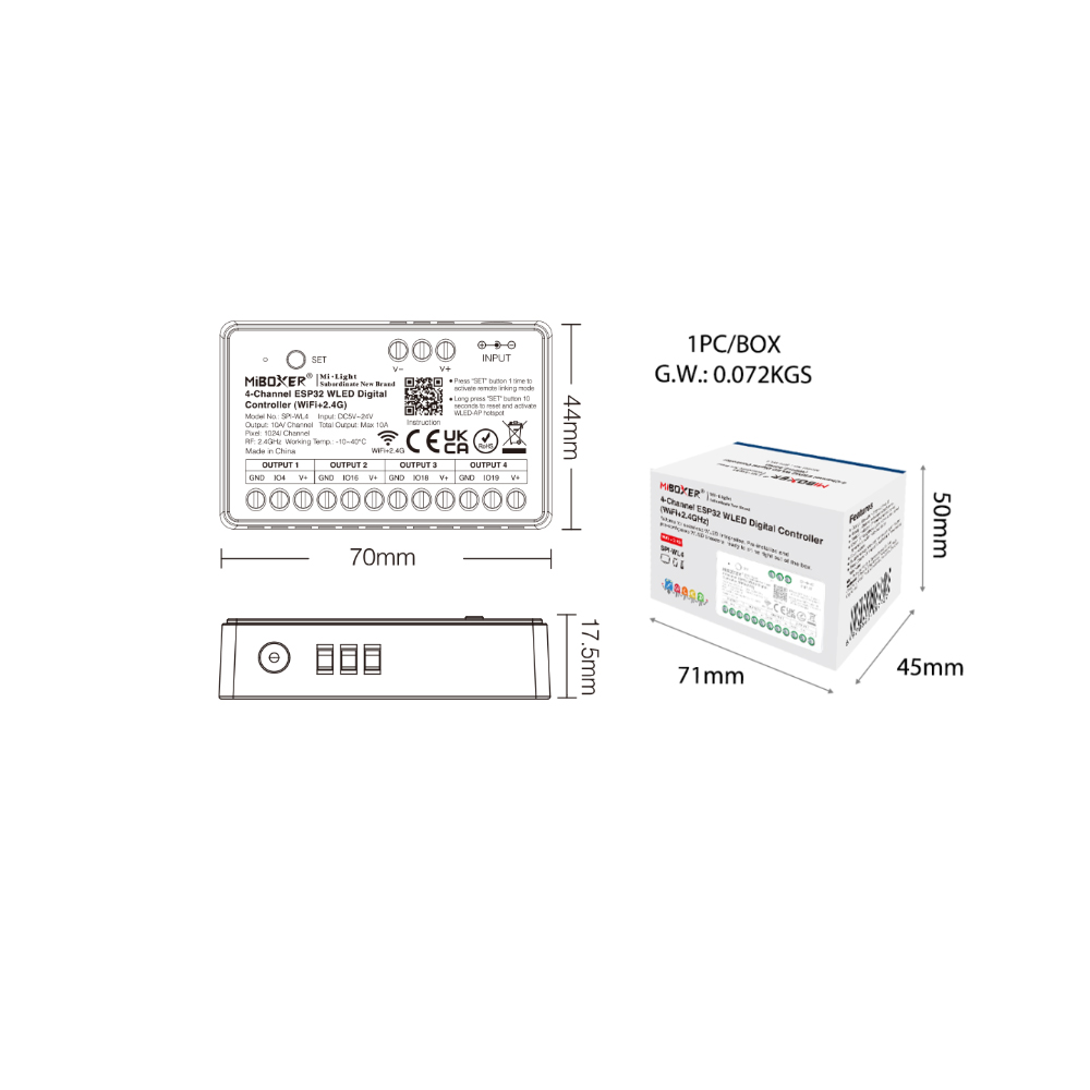Контроллер SPI LED Miboxer SPI – обзор и цена Ws2812B