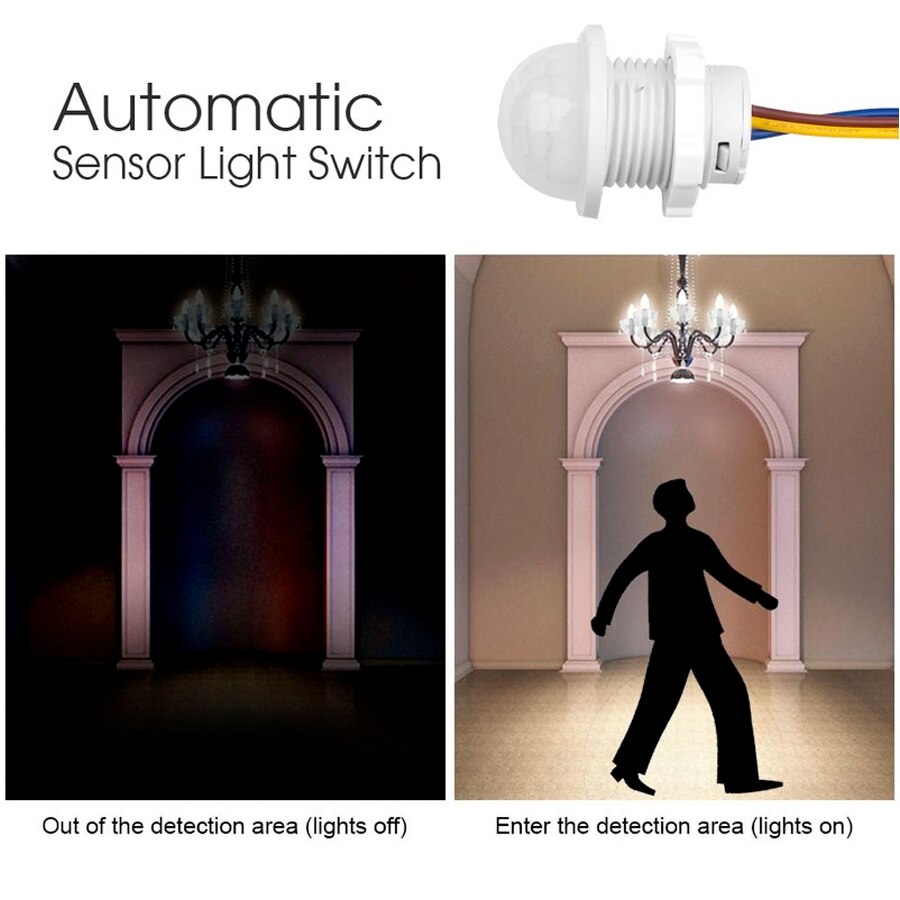 Мини-датчик движения, 110 В пе – обзор и цена Pir Motion Sensor
