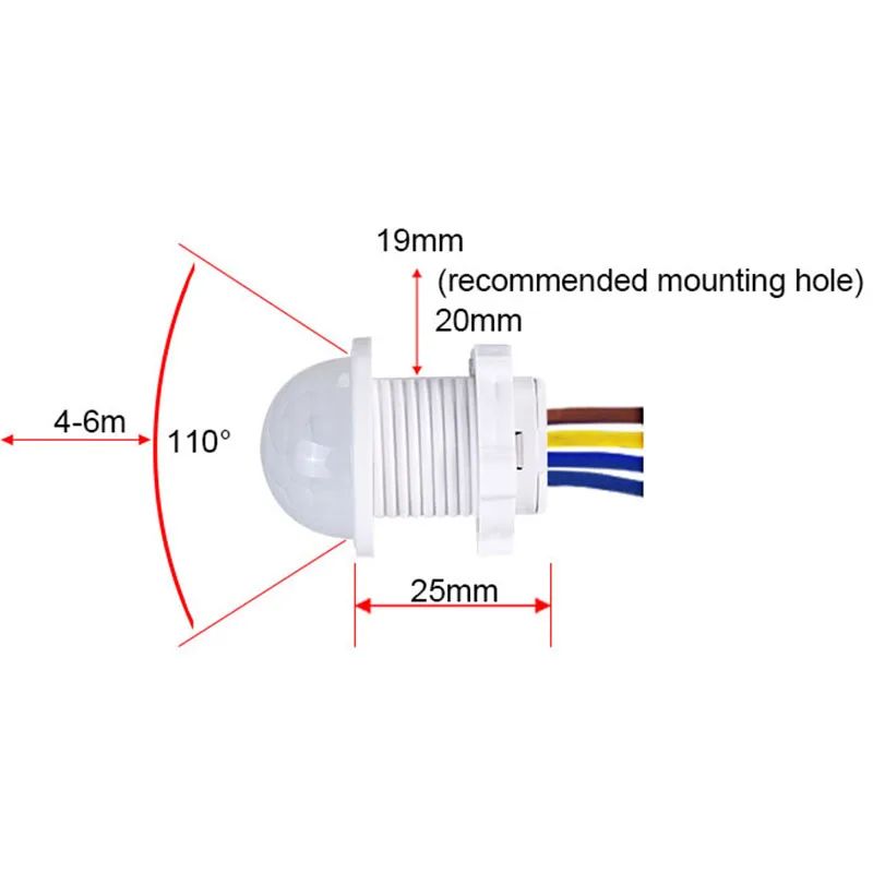 Мини-датчик движения, 110 В пе – обзор и цена Pir Motion Sensor