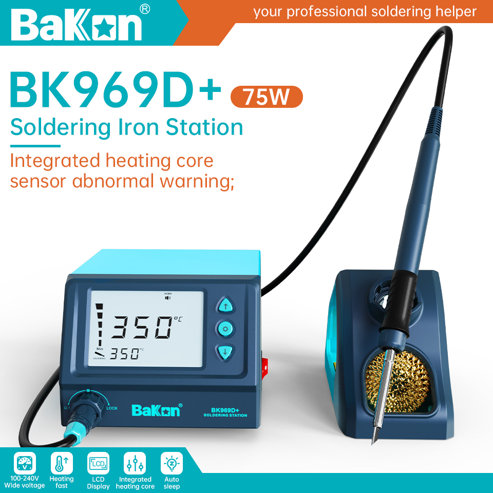Паяльная станция Bakon 75W BK9 – обзор и цена Soldering Iron Temperature Probe