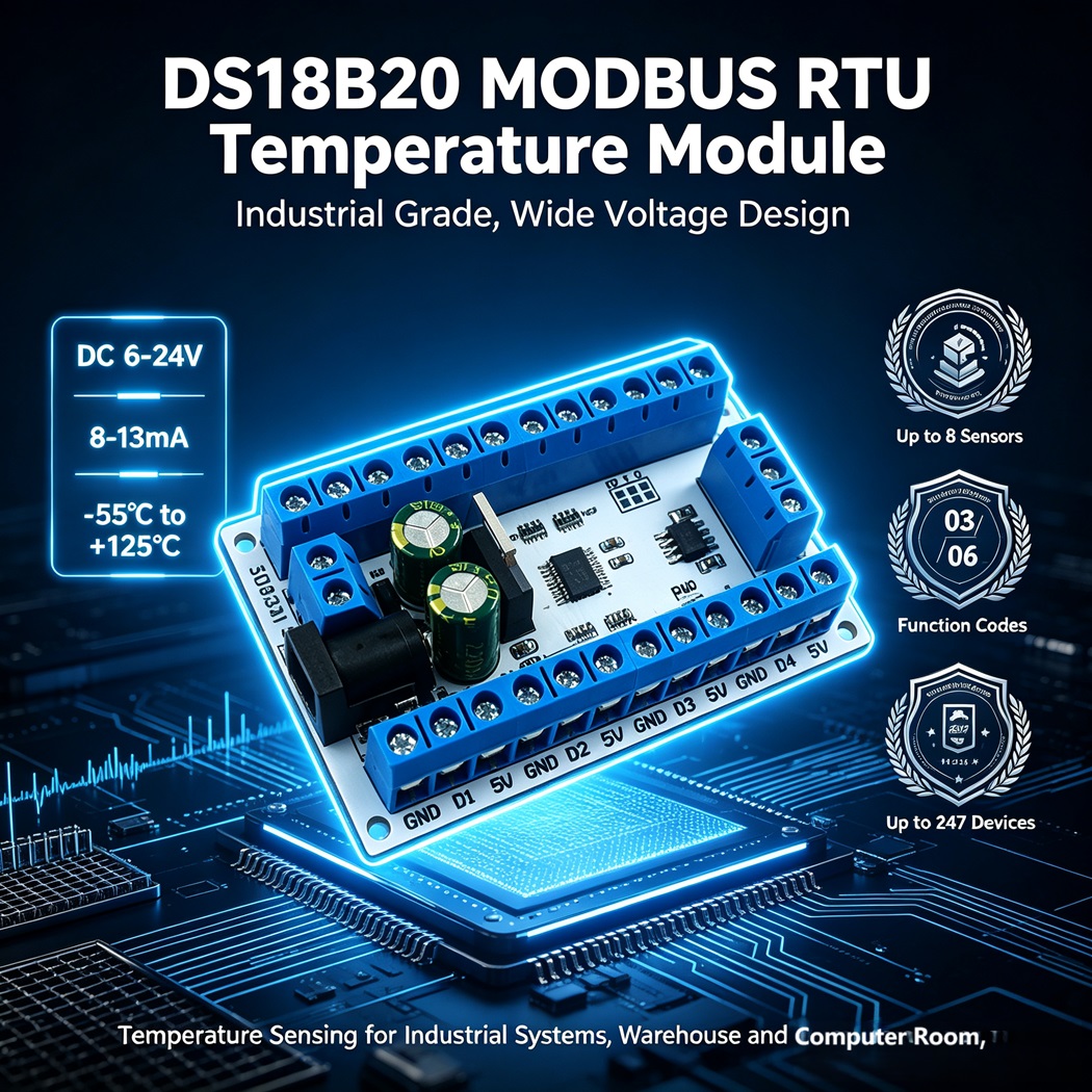 8-канальный модуль сбора данны – обзор и цена Ds18B20