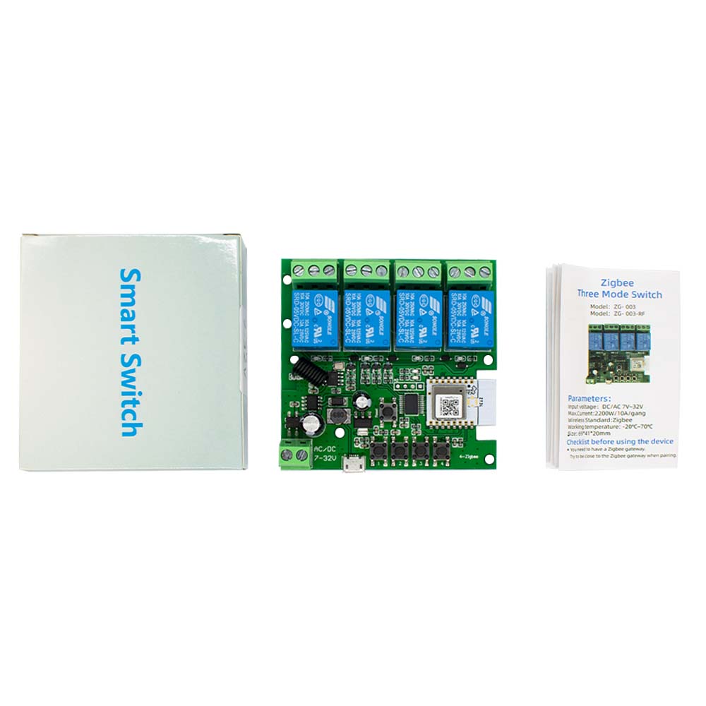 4-канальный Zigbee 3.0 модуль  – обзор и цена Relay Module 4 Channel