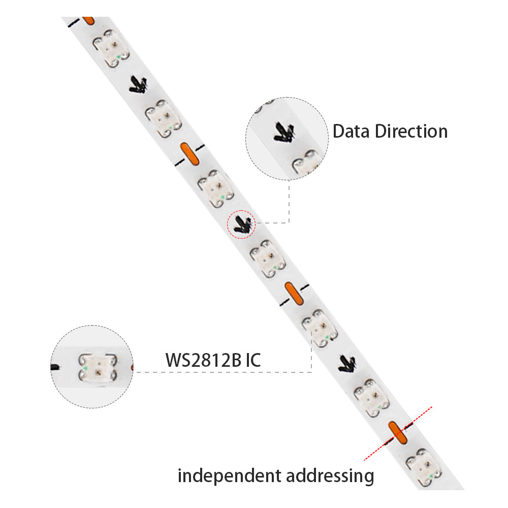 Светодиодная лента WS2812B 2,7 – обзор и цена Ws2812B Strip 5V