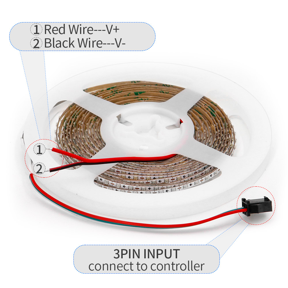 Светодиодная лента WS2812B 2,7 – обзор и цена Ws2812B Strip 5V