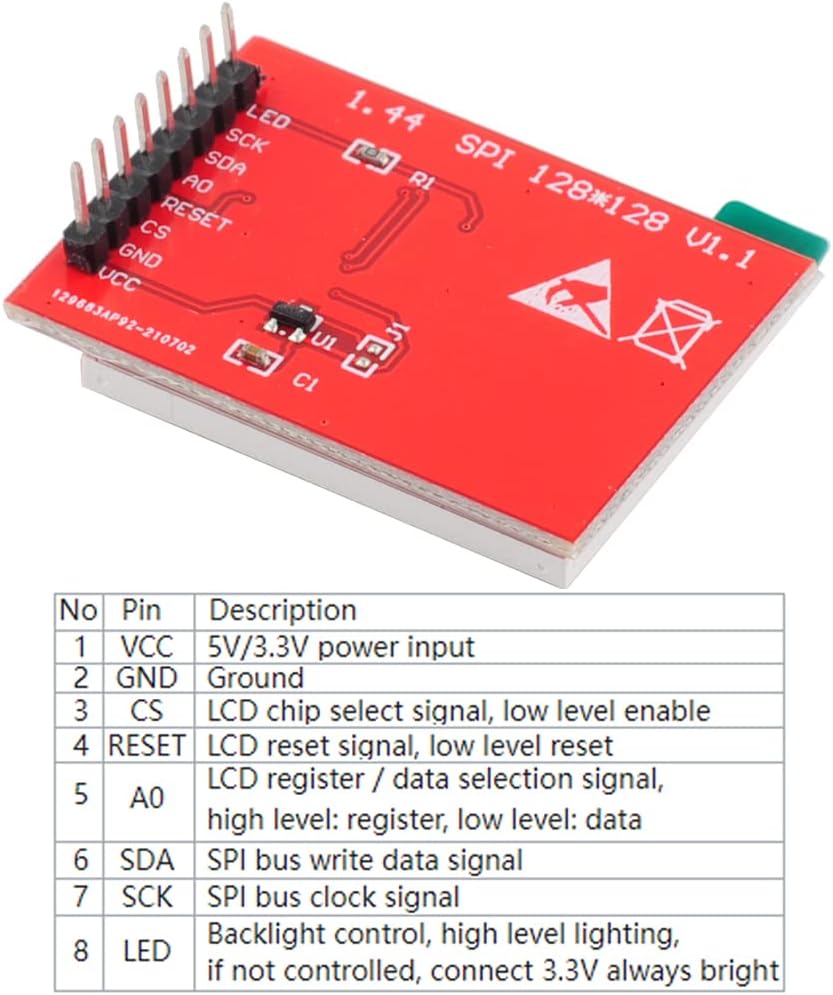 1,44-дюймовый модуль TFT ЖК-ди – обзор и цена Tft Display 2.4