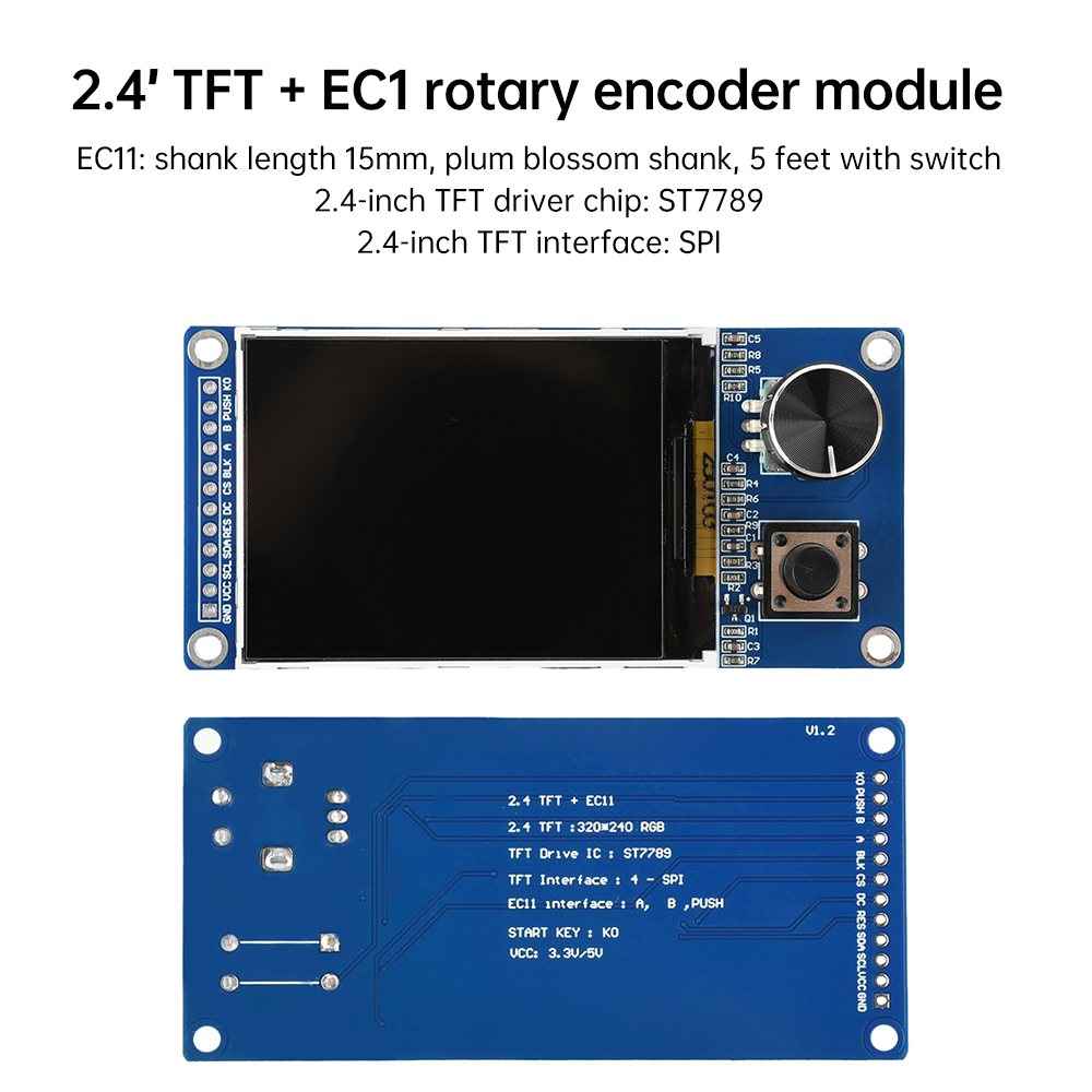 1,8/2,4-дюймовый TFT-дисплей с – обзор и цена Tft Display 2.4