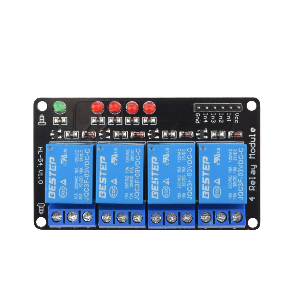 Световой релейный модуль низко – обзор и цена Relay Module 4 Channel